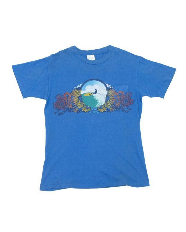 1990s California Floral Surf Pocket Tee