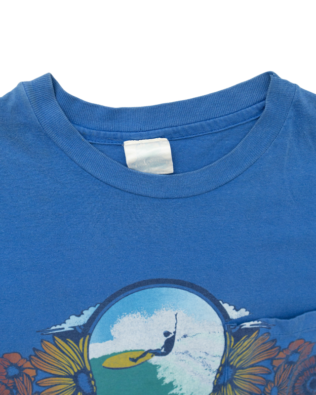 1990s California Floral Surf Pocket Tee