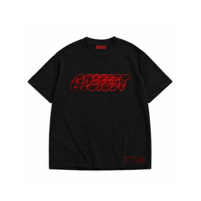 Oversized Glitch Skull Tee