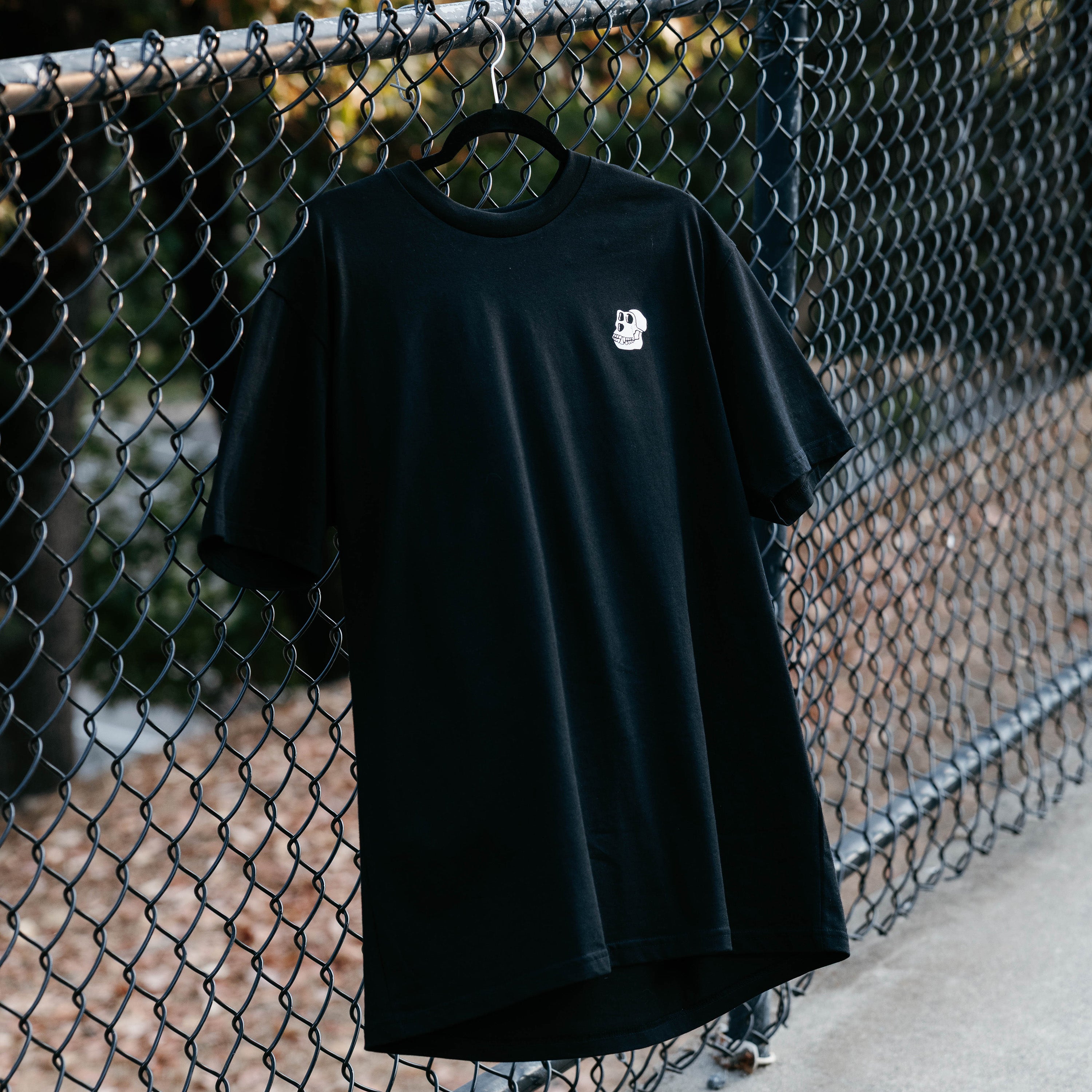 Distressed BAYC Skull Logo Tee