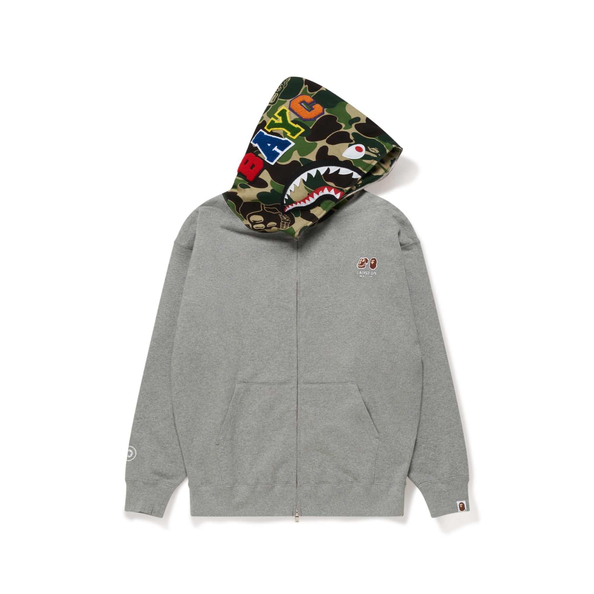 Shops bape shark hoodie zipper