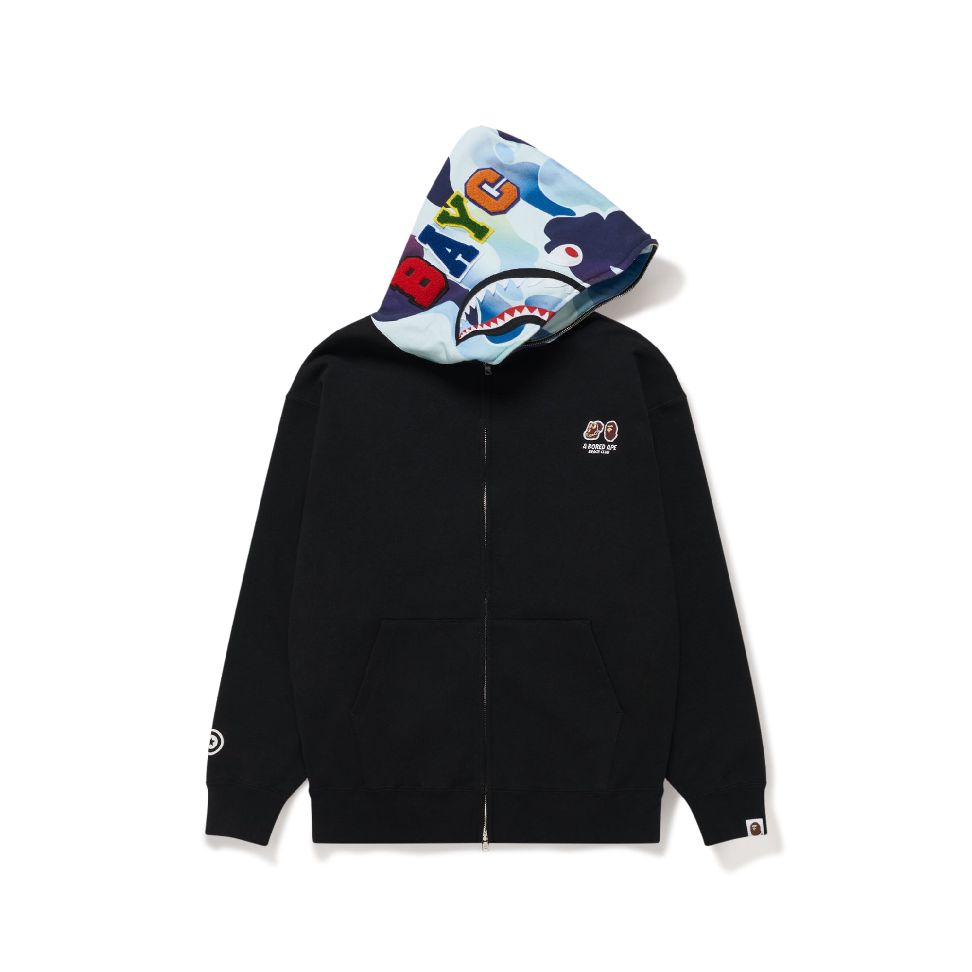 BAPE® x BAYC Shark Full Zip Hoodie BLK