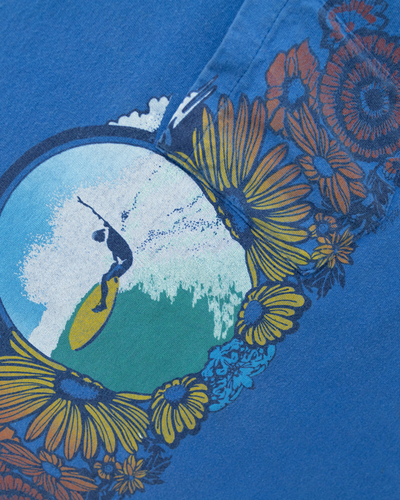 1990s California Floral Surf Pocket Tee