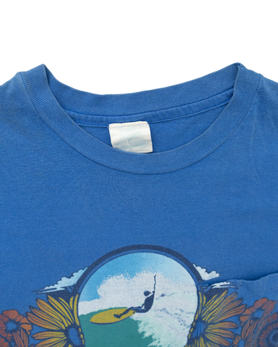 1990s California Floral Surf Pocket Tee