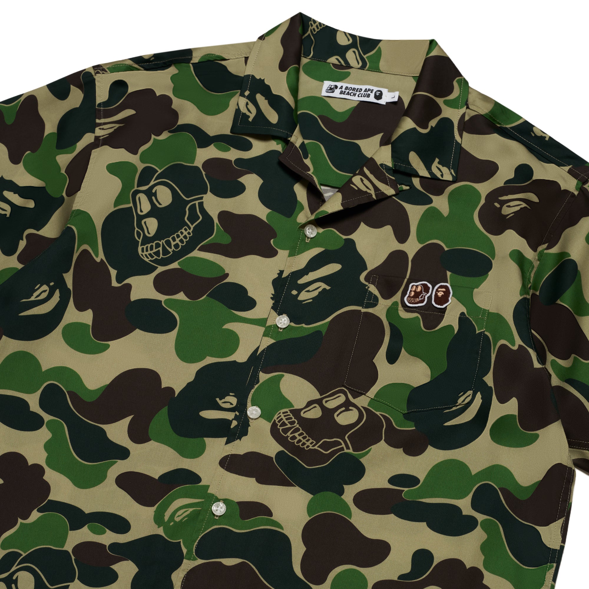 BAPE® x BAYC Hawaiian Shirt Green